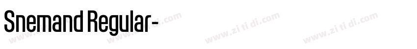 Snemand Regular字体转换 Snemand Regular字体转换